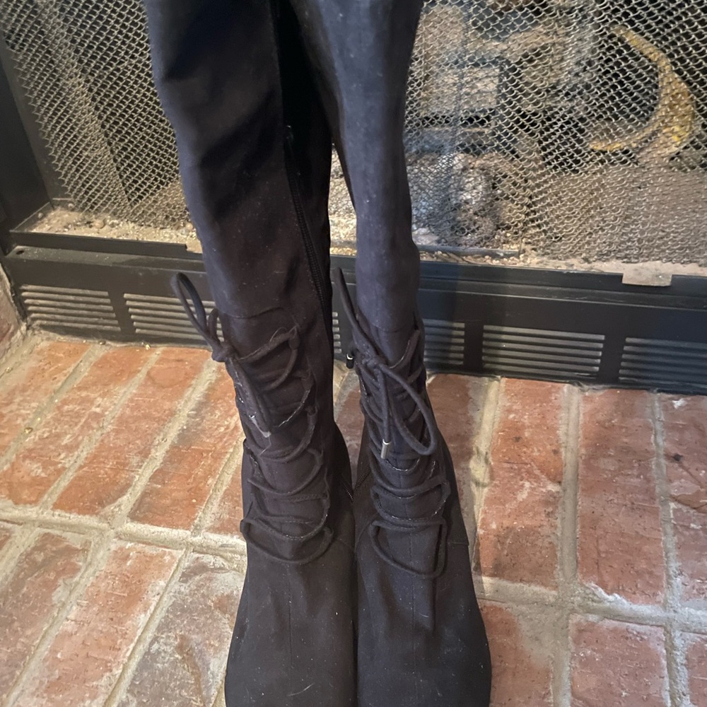 Brand New Black Suede Boots